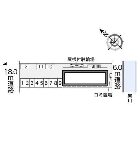 ★手数料０円★福山市春日町　月極駐車場（LP）